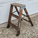 Werner Wooden 2 Foot Step Ladder Primitive Rustic Farmhouse Usa W130-4. Fixed Price $45.00.