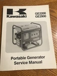 Kawasaki GE2200 GE2900 Portable Generator Service Manual 99924-2039-01 Nos. Fixed Price $24.99.