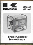 Kawasaki Portable Generator GE2200 GE2900 Operator Service Manual Diagrams. Fixed Price $34.95.