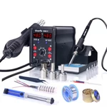 Silverflo 8586D-II Digital Soldering Station 2-IN-1 Hot Air Rework Kit. Fixed Price $49.99.