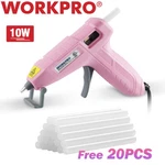 Workpro Mini Hot Glue Gun 20PC Free Stick Lightweight Melt. Fixed Price $12.09.