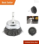Forney 72729 Coarse Crimped Wire Cup Brush With 1/4-INCH Hex Shank 2-INCH. Fixed Price $14.98.