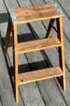 Vintage Wooden 2 Step Ladder Rustic Primitive Farm Country Plant Stand. Fixed Price $39.95.