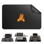 Dxoknqg 76X48 Inch Thin Outdoor Fire Pit Mat Double-sided Silicone Coated. Fixed Price $30.37.