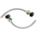 Pcs 12 Inch Stainless Steel Braided Propane Pigtail Hose With Gauge. Fixed Price $36.36.