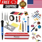 Soldering Iron Kit, 60W Adjustable Temperature 15-IN-1, Wire, 2 Pcs Ti.... Fixed Price $23.99.