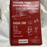 Craftsman Power Tool Know How Manual * 2917 1975. Fixed Price $15.00.