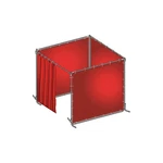 Grainger Approved 22RP05 Welding Booth KIT,8 Ft W, 6 H, Red. Fixed Price $563.18.
