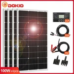Dokio 100W 200W 400W Rigid Monocrystalline Solar Panel Kit For Home/backup Power. Fixed Price $268.99.