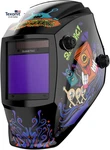 Welding Helmet With Auto Darkening Large Viewing Screen 3.94"X3.27" True Color. Fixed Price $74.07.