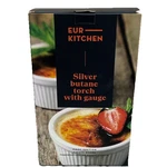 Eurkitchen Silver Culinary Torch Piezo Ignition Finger Guard Gauge Cooking. Fixed Price $15.00.