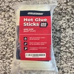 Gluerious Hot Sticks 200 Pack Mini Size (0.27" X 4") Transparent. Fixed Price $13.99.
