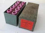 Vintage New Old Stock Box Of Alumina Cups Linde 10N48 No. 6 Hw 17 & 18 Torch. Fixed Price $18.00.