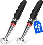 2PCS Magnetic Pickup Tool 30IN Telescoping 40LB Pull Strong Stick Extenda. Fixed Price $16.99.