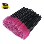 100PCS Disposable Eyelash Brushes, Rose Mascara Wands Applicator Makeup Kits,. Fixed Price $8.27.