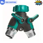 Way Garden Hose Splitter With Shut Off Valve 3/4 In Us & 1/2 Euro Standard. Fixed Price $9.99.