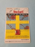 Vintage Rare Bernzomatic V1208BUC Orifice For Blow Torch Flame Burner Head, Nos. Fixed Price $30.00.