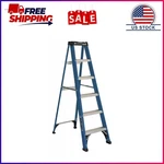 Louisville Ladder 6 Fiberglass Step, 10' Reach, 225-LB, Load Capacity, W-3217-. Fixed Price $83.99.