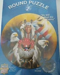 Master Pieces Round Native American Indian Puzzle "we Will Meet The Enemy". Fixed Price $15.17.