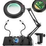 Ivmaie Helping Hands Soldering Station, 10X Magnifying Glass With Light, 4 Ma.... Fixed Price $74.99.