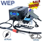 Wep 948D-III 110W Iron Kit Suction Tin Gun 2IN1 Desoldering Station. Fixed Price $139.64.