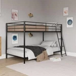 Mainstays Small Spaces Twin-over-twin Low Profile Junior Bunk Bed, White. Fixed Price $250.00.
