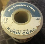 Alpha Metals 11124 Permabond Rosin Core Solder Wire 0.125 Dia. In. Lb Spool. Fixed Price $6.60.