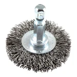 Forney 72725 Coarse 6000 Rpm Stem Mounted Wire Wheel Brush 1-1/2 Dia. In.. Fixed Price $8.35.