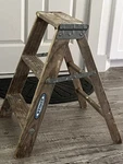 Vintage Werner Wood Step Ladder / Garden Decor. Plant Stand. Fixed Price $35.00.