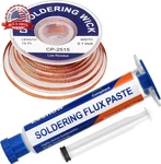 Paste And Wick Braid, No Clean Soldering FLUX(10CC). Fixed Price $16.87.