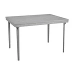 Cosco 44" X 32" Folding Dining Table, Gray Woodgrain. Fixed Price $150.00.
