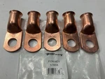 (5) Forney 57656 1/2" Stud Premium Copper Cable Lug 4/0. Fixed Price $10.95.