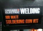 Chicago Electric 100W Corded Soldering Gun Heavy Duty Industrial Kit 64056. Fixed Price $31.00.