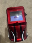 Auto Darkening Welding Helmet With Racing Stripe Design Chicago Electric Hood. Fixed Price $30.00.