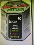 Genuine Kester Solder 60/40, 0.020 (0.50MM) Rosin Core, 400 Inch's + Free Flux. Fixed Price $7.99.