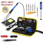 15-IN-1 Soldering Iron Kit 220V 60W Adjustable Temperature Eu Plug Tool Set Case. Fixed Price $34.99.