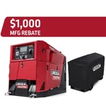Lincoln Ranger 330MPX Engine Welder Generator K3459-1 Free Cover & $1000 Rebate. Fixed Price $9948.00.