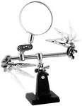 Helping Hand With Magnifier - Aid Tool For Soldering, Gluing, Assembly, Building. Fixed Price $16.99.