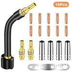 18PCS MB-15AK Mig Welding Torch Kit 0.03'' 0.8MM M6 Contact Tip Nozzle Diffuser. Fixed Price $14.72.