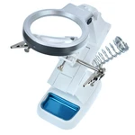 Led Helping Hand Clamp Magnifying Glass Soldering Iron Stand Lens Magnifier Tool. Fixed Price $28.00.