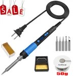90W Soldering Kit Electronic Welding Irons Tool Adjustable Temperature Wire. Fixed Price $16.99.