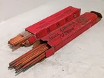 Asstd Thermadyne Arcair Copper-clad Pointed Electrodes, 22-043-003 Dc, 1/4"X12". Fixed Price $34.99.