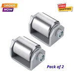 Pack 2" Weld-on Heavy Duty Trailer Skid Wheels Steel Caster Rollers Rv. Fixed Price $45.45.