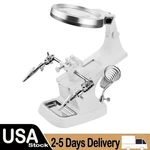 360 Third Hand Soldering Iron Stand Holder Magnifier Helping Station Tool. Fixed Price $18.52.