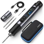 Cordless Soldering Iron Kit 2600MAH Battery 3S Heating 5-LEVEL Temp 0.96" Ips. Fixed Price $94.73.