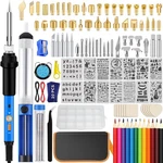Professional 116-PIECE Wood Burning Tool Kit With Soldering Iron For Diy Crafts. Fixed Price $69.71.