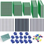 Smraza 104PCS Double Sided Pcb Kit, Prototype Boards For Diy Soldering And. Fixed Price $19.95.