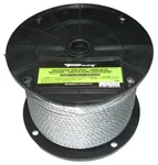 Forney 1/4 X 250 Ft Galvanized Wire Rope Cable 7000 Bs, 1400 Lb Wll - 70448. Fixed Price $94.95.