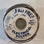 Oatey 53177 Lead-free Rosin Core Solder 4OZ 95/5 Tin Antimony Electrical Wire. Fixed Price $16.95.