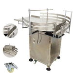 Intbuying 39.37" Auto Bottle Accumulation Table Sorting Turn Rotary Line. Fixed Price $2980.25.